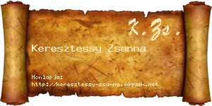 Keresztessy Zsanna névjegykártya